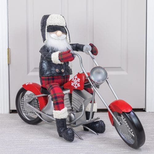 Santa And Motorcycle
